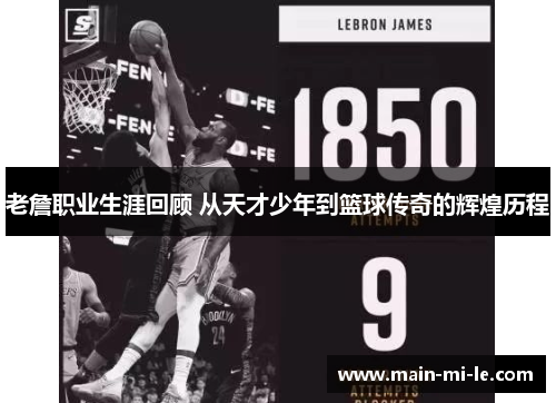 老詹职业生涯回顾 从天才少年到篮球传奇的辉煌历程