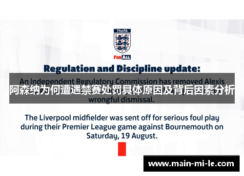 阿森纳为何遭遇禁赛处罚具体原因及背后因素分析